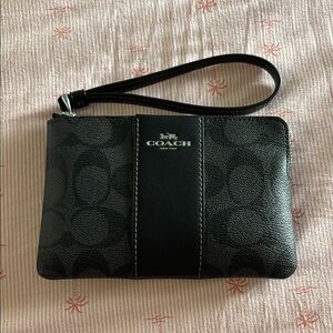 Coach Black Wristlet